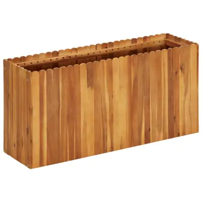 vidaXL Visoka greda 100x30x50 cm trden akacijev les