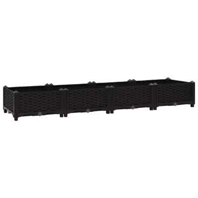 vidaXL Visoka greda 160x40x23 cm polipropilen