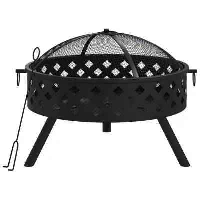 vidaXL Kurišče z grebljico 58 cm XXL jeklo