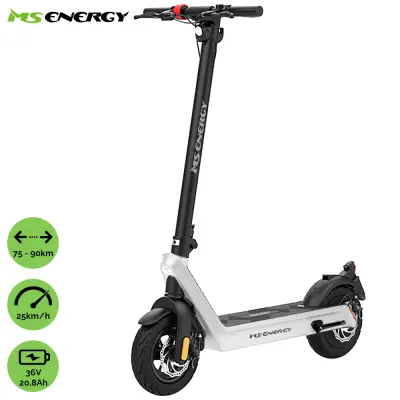 MS ENERGY e21 (belo-črn) električni skiro