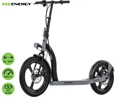 MS ENERGY r10 (črno-siv) električni skiro