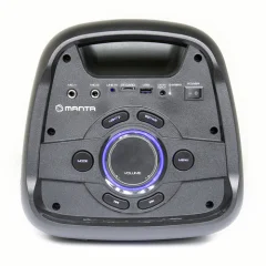 MANTA SPK5210, Karaoke, vgrajena baterija, Bluetoth/USB/MP3/RADIO FM, Disco LED lučke, TWS, 4.000W P.M.P.O
