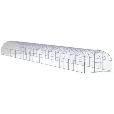 vidaXL Zunanji kokošnjak 3x24x2 m pocinkano jeklo