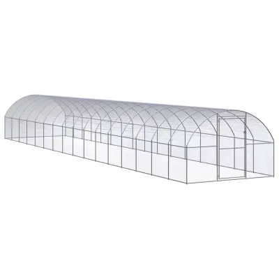 vidaXL Zunanji kokošnjak 3x16x2 m pocinkano jeklo