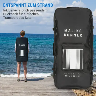 Capital Sports Lanikai Cruiser 10.8 napihljivi paddleboard, modro črtasto