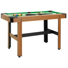 vidaXL Miza za biljard 4 ft 122x61x76 cm rjava