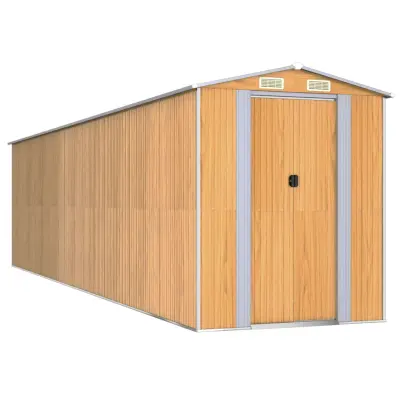 vidaXL Vrtna lopa svetlo rjava 192x772x223 cm pocinkano jeklo