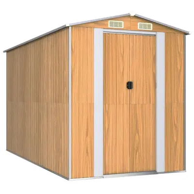vidaXL Vrtna lopa svetlo rjava 192x357x223 cm pocinkano jeklo