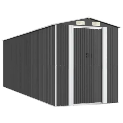 vidaXL Vrtna lopa antracitna 192x606x223 cm pocinkano jeklo