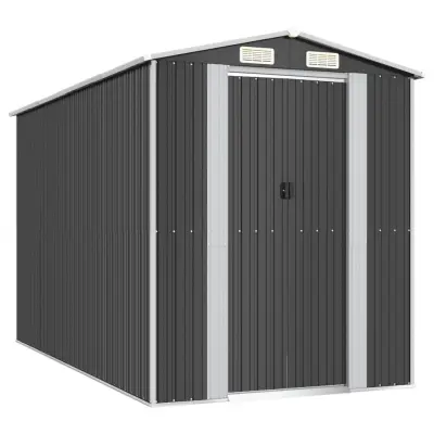 vidaXL Vrtna lopa antracitna 192x357x223 cm pocinkano jeklo