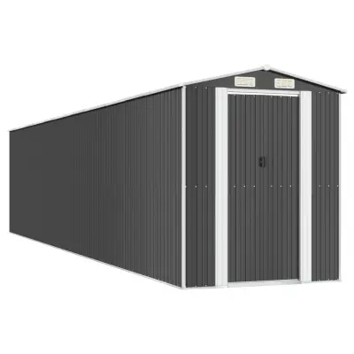 vidaXL Vrtna lopa antracitna 192x938x223 cm pocinkano jeklo