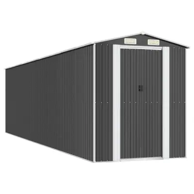 vidaXL Vrtna lopa antracitna 192x772x223 cm pocinkano jeklo