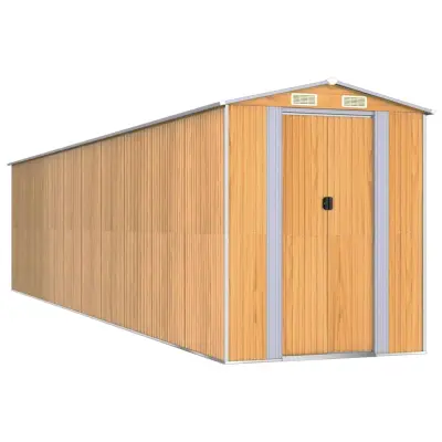vidaXL Vrtna lopa svetlo rjava 192x855x223 cm pocinkano jeklo