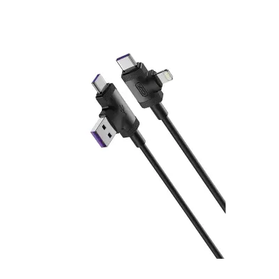 Kabel XO NB237 4v1 USB + USB-C - Lightning + USB-C 1m