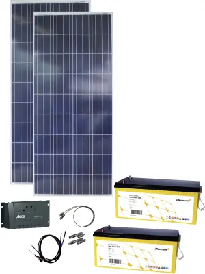 Phaesun Rise 600396 solarni komplet 300 Wp vklj. regulator polnjenja