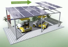 Schindler Alusystemtechnik SEP3051 solarna nadstrešnica za avto stojalo