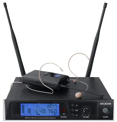 Brezžični mikrofon DEXON MBD 940 Diversity Head/Lapel