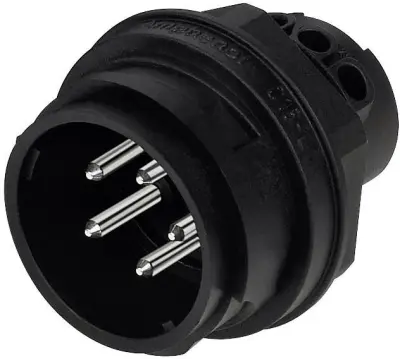 Visokotokovni konektor\, IP 65 C016 20P004 800 2  črna Amphenol Vsebina: 1 kos