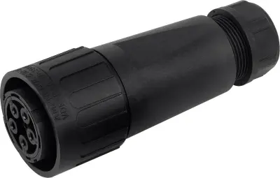 Visokotokovni konektor\, IP 65 C016 20E004 800 2  črna Amphenol Vsebina: 1 kos