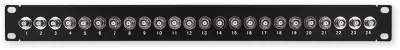 LAN-TEC PP-144 24P / BNC - črna - 19 ''patch panel 1U, 24 BNC priključkov