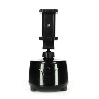 Gimbal stabilizator pametnega telefona s sledenjem obrazu, 360° vrtenje - crn