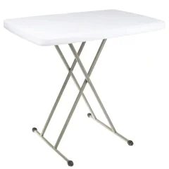 Zložljiva miza z nastavljivo višino 46 - 74 cm plastika / kovina