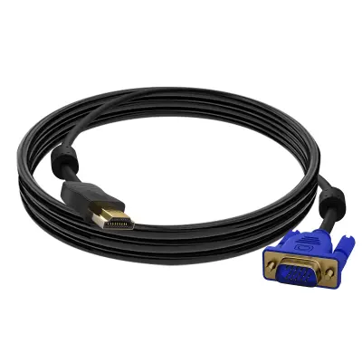 HDMI moški na VGA moški 15-polni kabel, 1,8 m crne barve