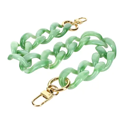 Telefonski dragulj 45 cm, debela mrežasta verižica - Jade Green
