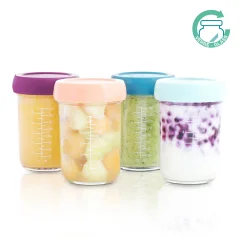 Babymoov - Steklene posodice za shranjevanje hrane, 220ml
