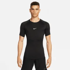 Nike Pro Dri-FIT Tight SS Shirt, Black/White - M