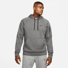 Nike Therma-FIT Fleece Hoodie, Charcoal/Smoke Grey/Black - L