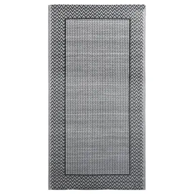 vidaXL Zunanja preproga siva 80x150 cm PP