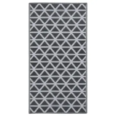 vidaXL Zunanja preproga ARAKIL črna 160x230 cm PP
