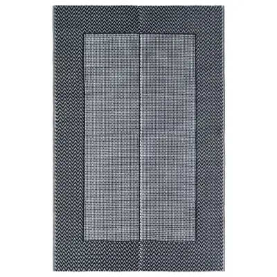 vidaXL Zunanja preproga ARAKIL siva 120x180 cm PP