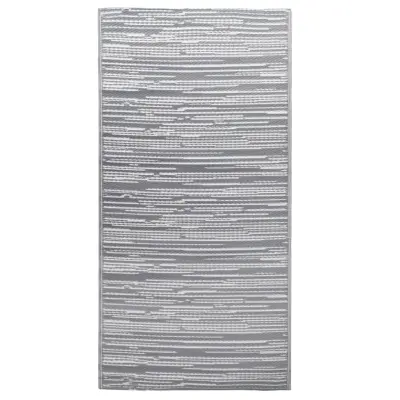 vidaXL Zunanja preproga ARAKIL siva 160x230 cm PP