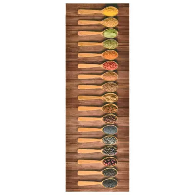 vidaXL Kuhinjska talna preproga pralna žlice 60x180 cm