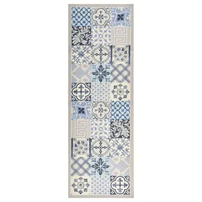 vidaXL Kuhinjska talna preproga pralna mozaik 45x150 cm
