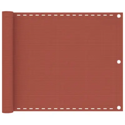 vidaXL Balkonsko platno terakota 75x300 cm HDPE