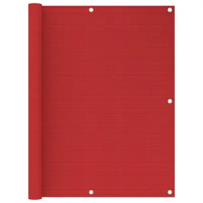 vidaXL Balkonsko platno rdeče 120x500 cm HDPE