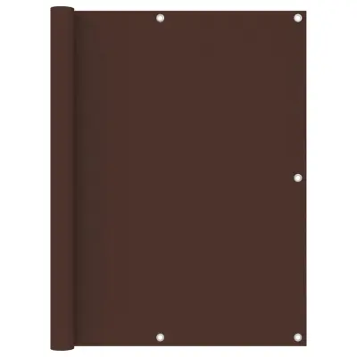 vidaXL Balkonsko platno rjavo 120x600 cm oksford blago