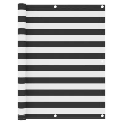 vidaXL Balkonsko platno antracitno in belo 120x400 cm oksford blago