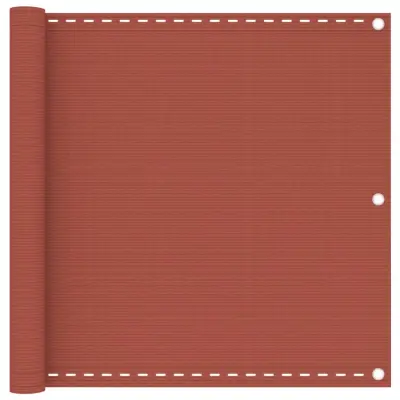 vidaXL Balkonsko platno terakota 90x400 cm HDPE