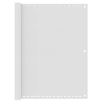 vidaXL Balkonsko platno belo 120x600 cm HDPE