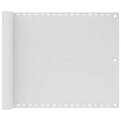 vidaXL Balkonsko platno belo 75x500 cm HDPE
