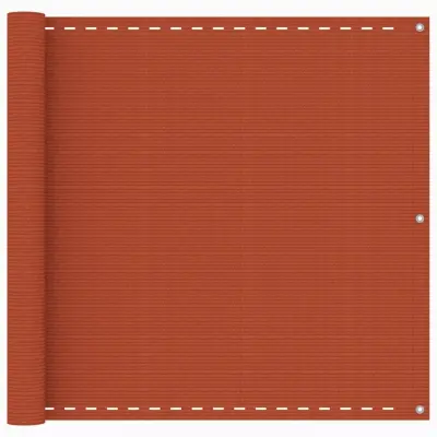 vidaXL Balkonsko platno oranžno 90x500 cm HDPE