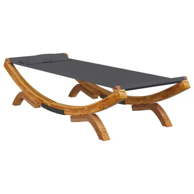 vidaXL Zunanja postelja 100x188,5x44 cm trden les antracit