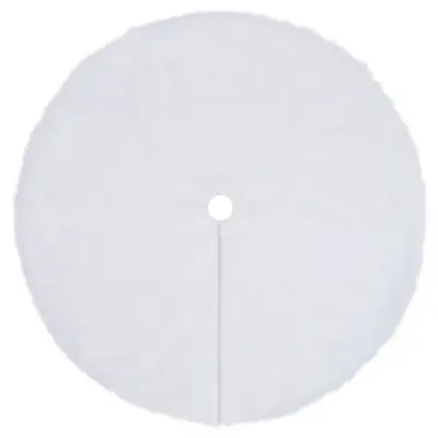 vidaXL Podloga za novoletno jelko bela 122 cm umetno krzno
