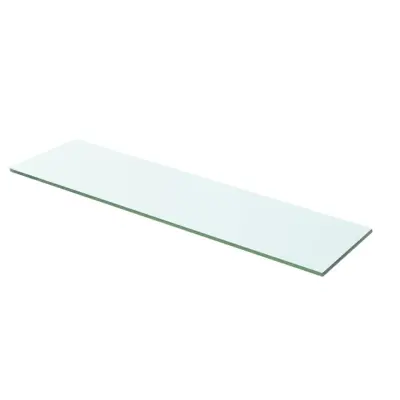 vidaXL Polica Prosojno Steklo 60x12 cm