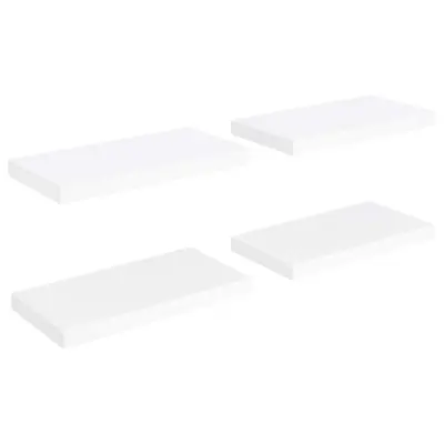 vidaXL Stenske police 4 kosi bele 50x23x3,8 cm MDF