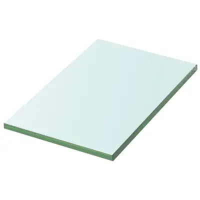 vidaXL Polica Prosojno Steklo 20x12 cm